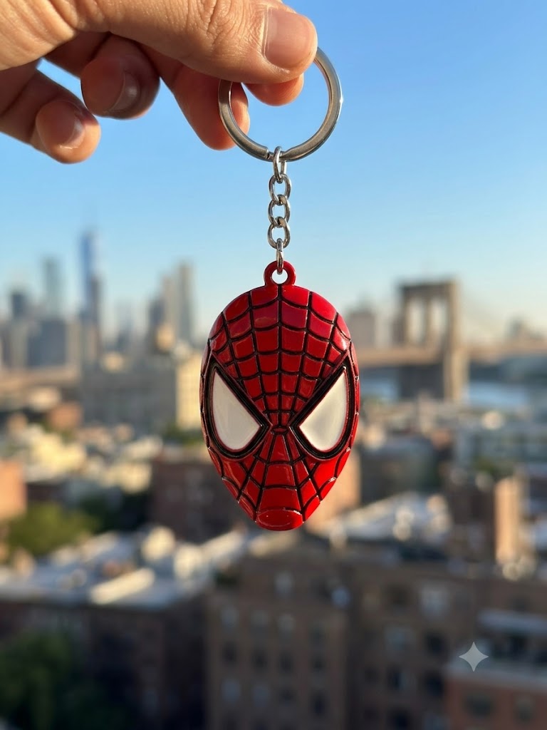 Venom / Spiderman Mask Keychain