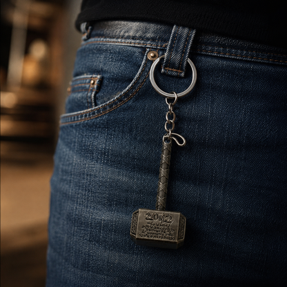 Thor Thunder Hammer Keychain