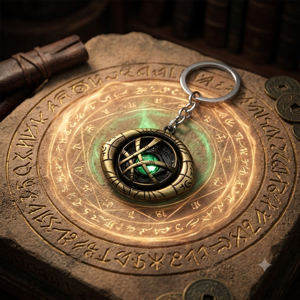 Rotatable Doctor Strange Eye Keychain
