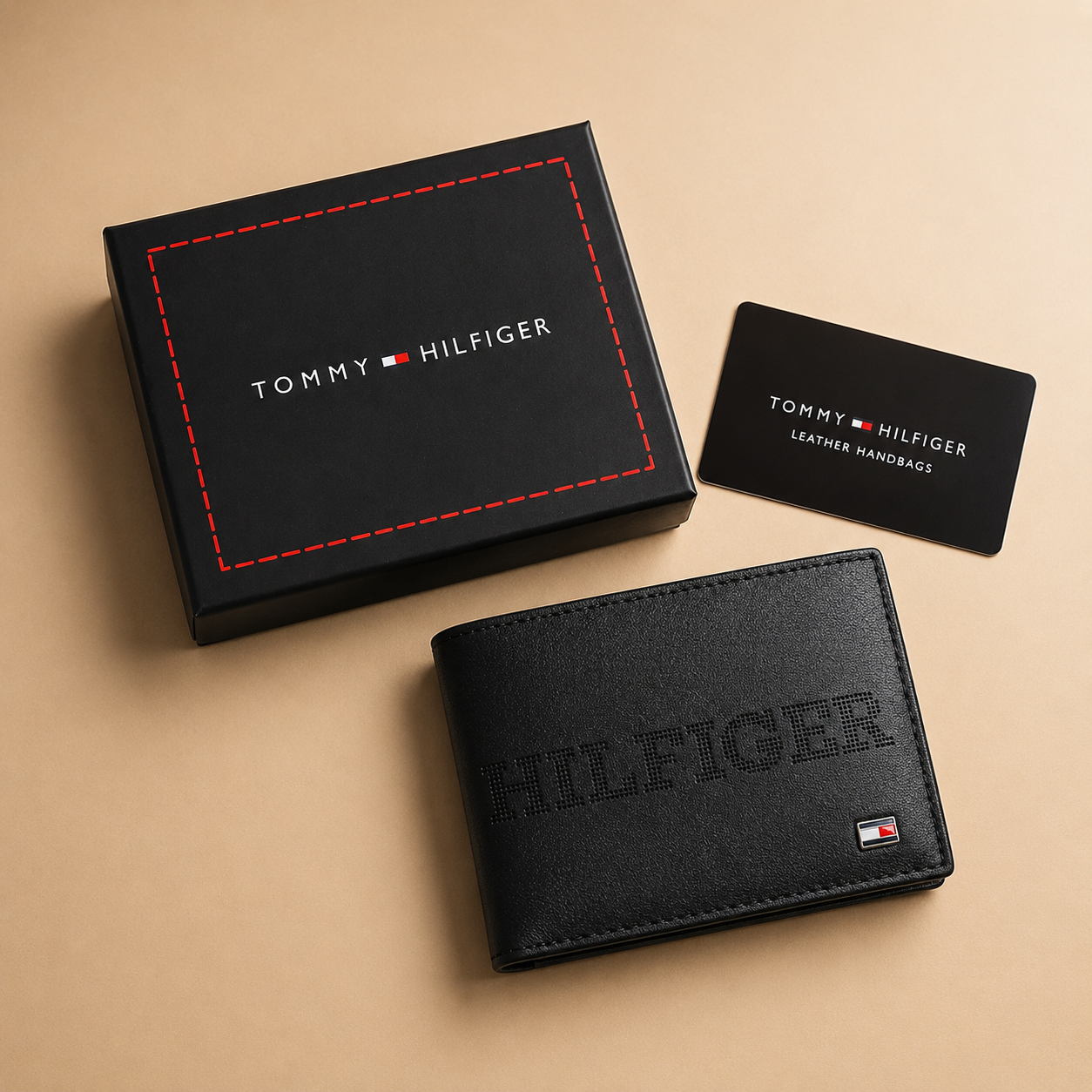 Tommy Hilfiger Black Leather Wallet