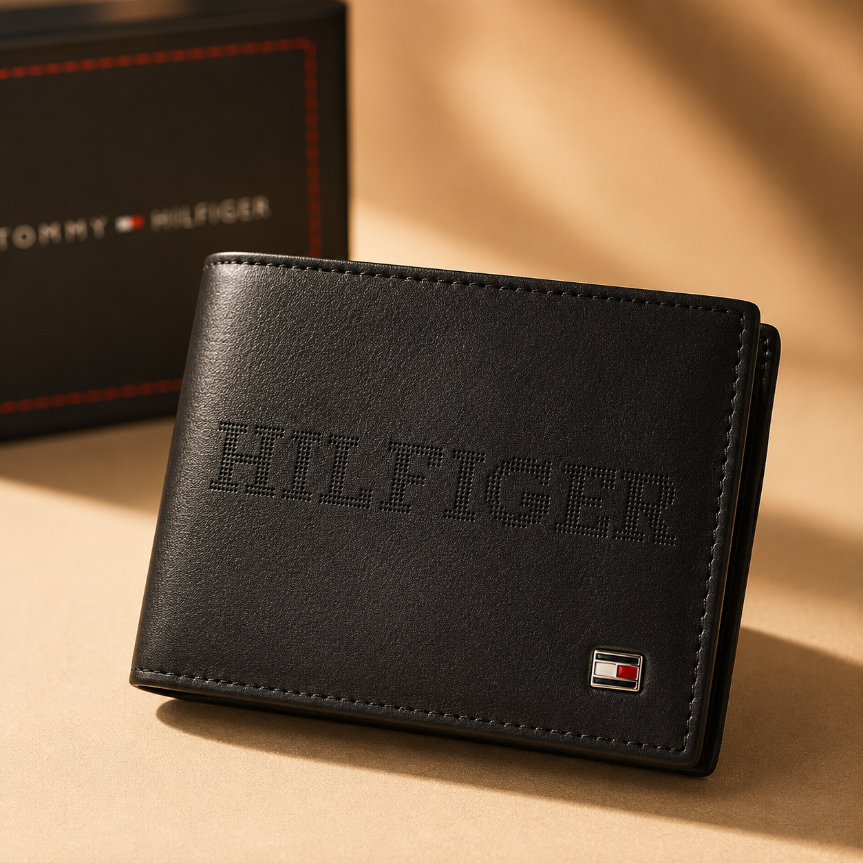 Tommy Hilfiger Black Leather Wallet