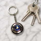 Captain America Shield Spinner Keychain
