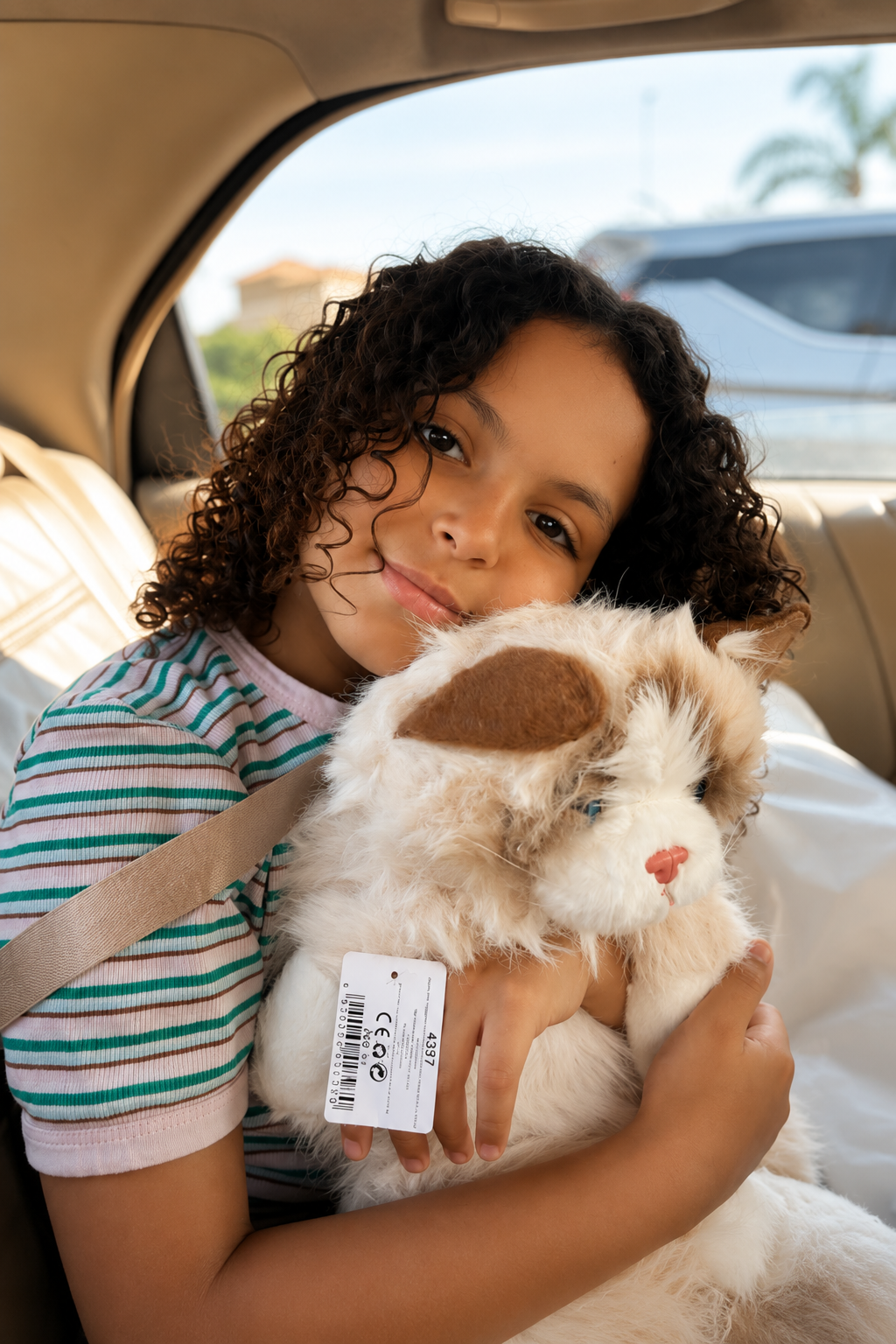 Cute Cat Plush Backpack with Meow Sound 45C.M