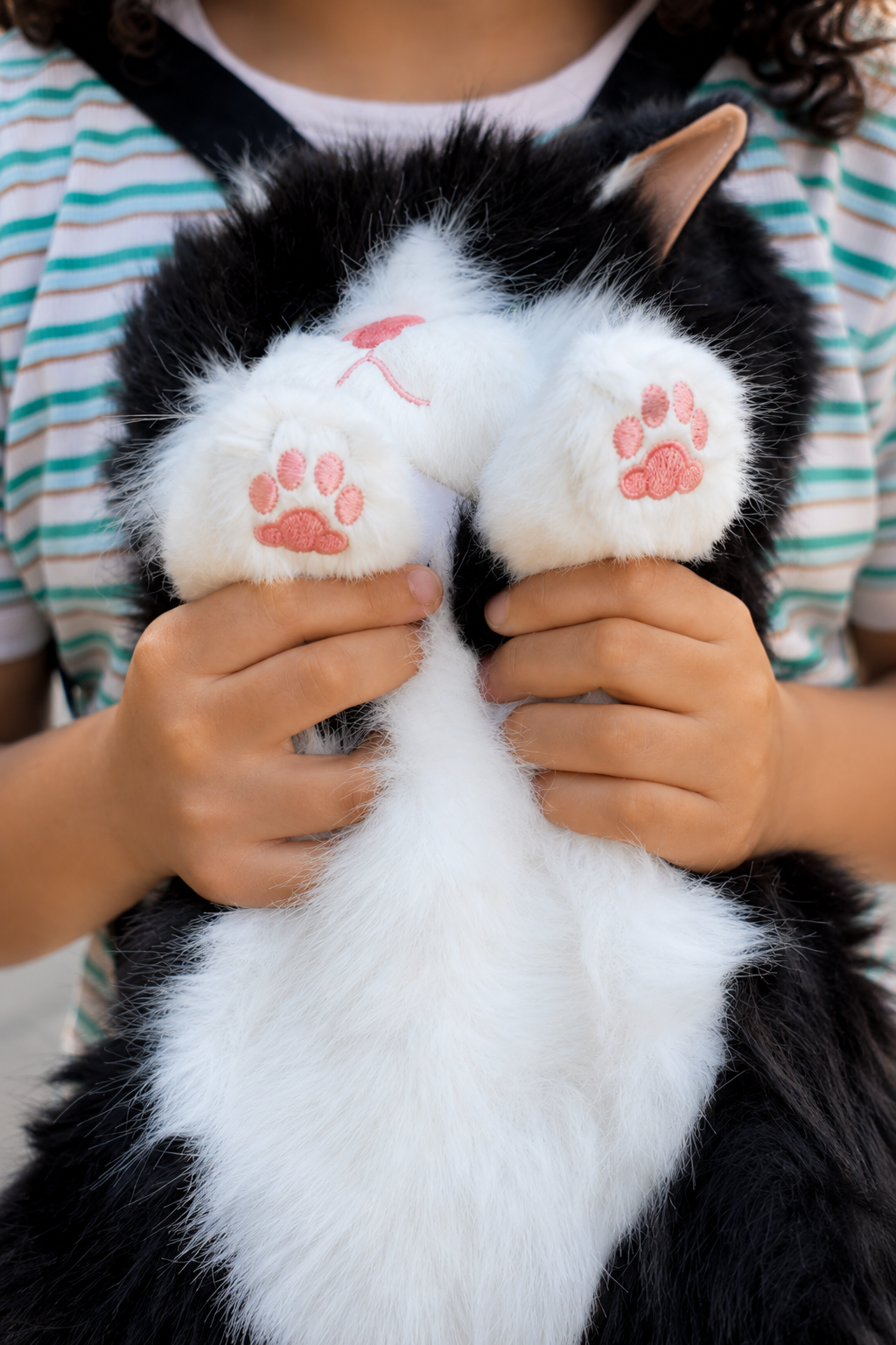 Cute Cat Plush Backpack with Meow Sound 45C.M