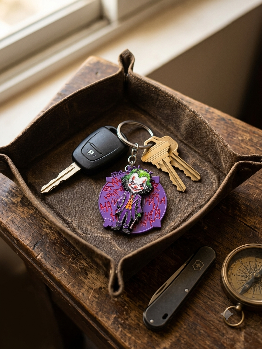 Joker-Batman Fidget Spinner Keychain