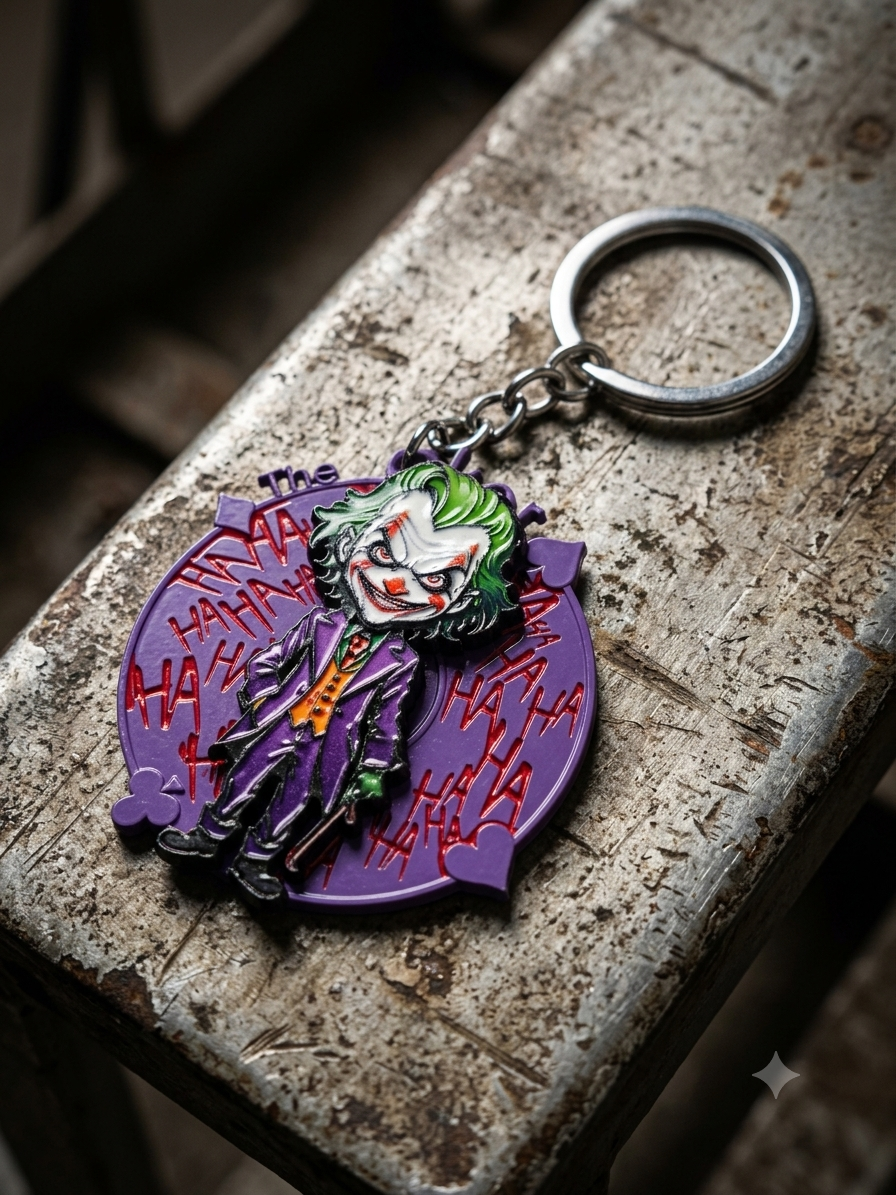 Joker-Batman Fidget Spinner Keychain
