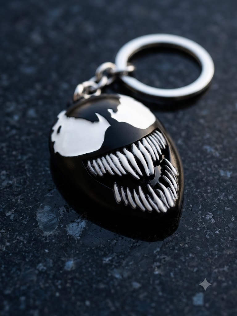 Venom / Spiderman Mask Keychain